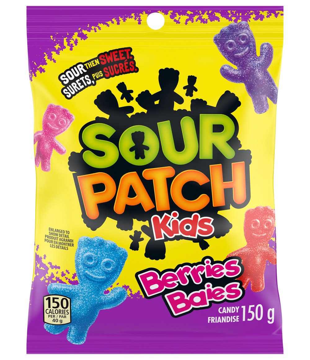 Sour Patch Kids Sweet Gummy Candy, Berries (150 g)
