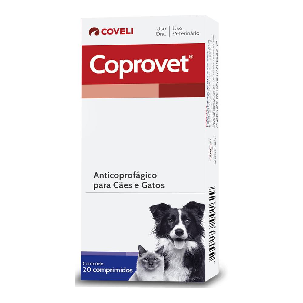 Coveli coprovet anticoprofágico para cães e gatos (20 comprimidos)