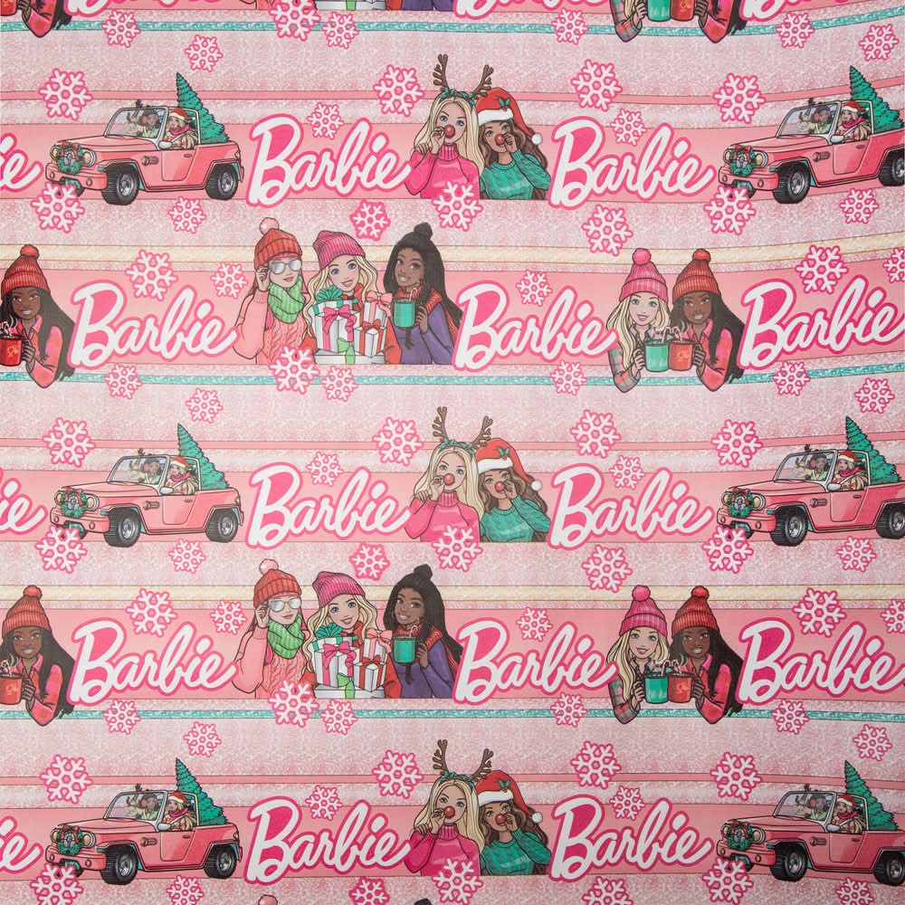 Licensed Gift Wrap Barbie