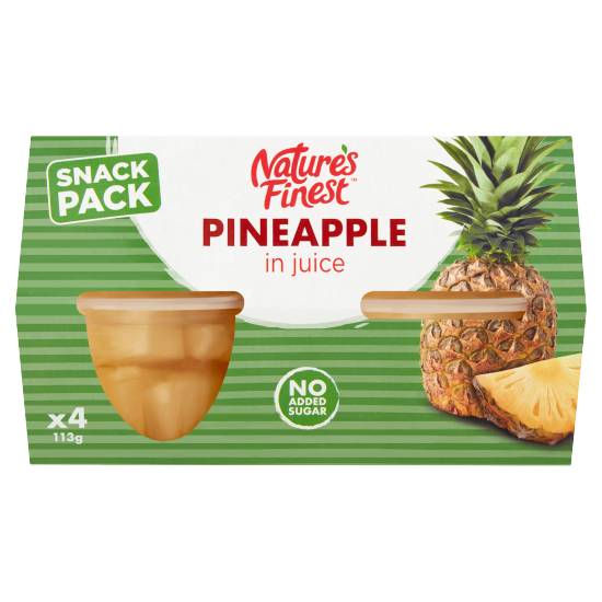 Nature's Finest Pineapple in Juice (4ct, 113g)