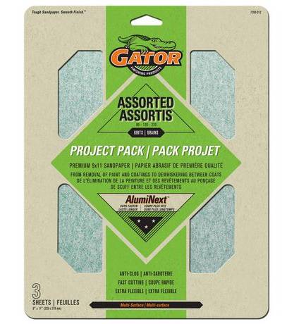 Gator Premium Sanding Sheets, 9X11 (3 ct)