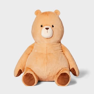 Gigglescape Stuffed Animal Bear, 20 in, Light Brown