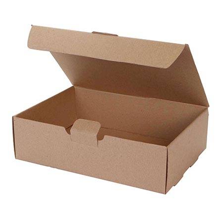 Caja rectangular de cartón natural (1 pieza)