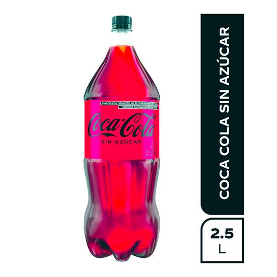Coca-cola refresco de cola sin azúcar (2.5 l)