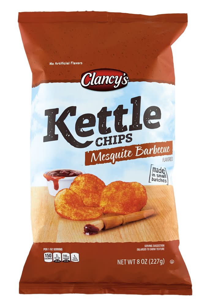 Clancy's Kettle Chips, Mesquite Barbecue (8 oz)