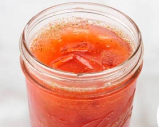 Fresa con hierbabuena