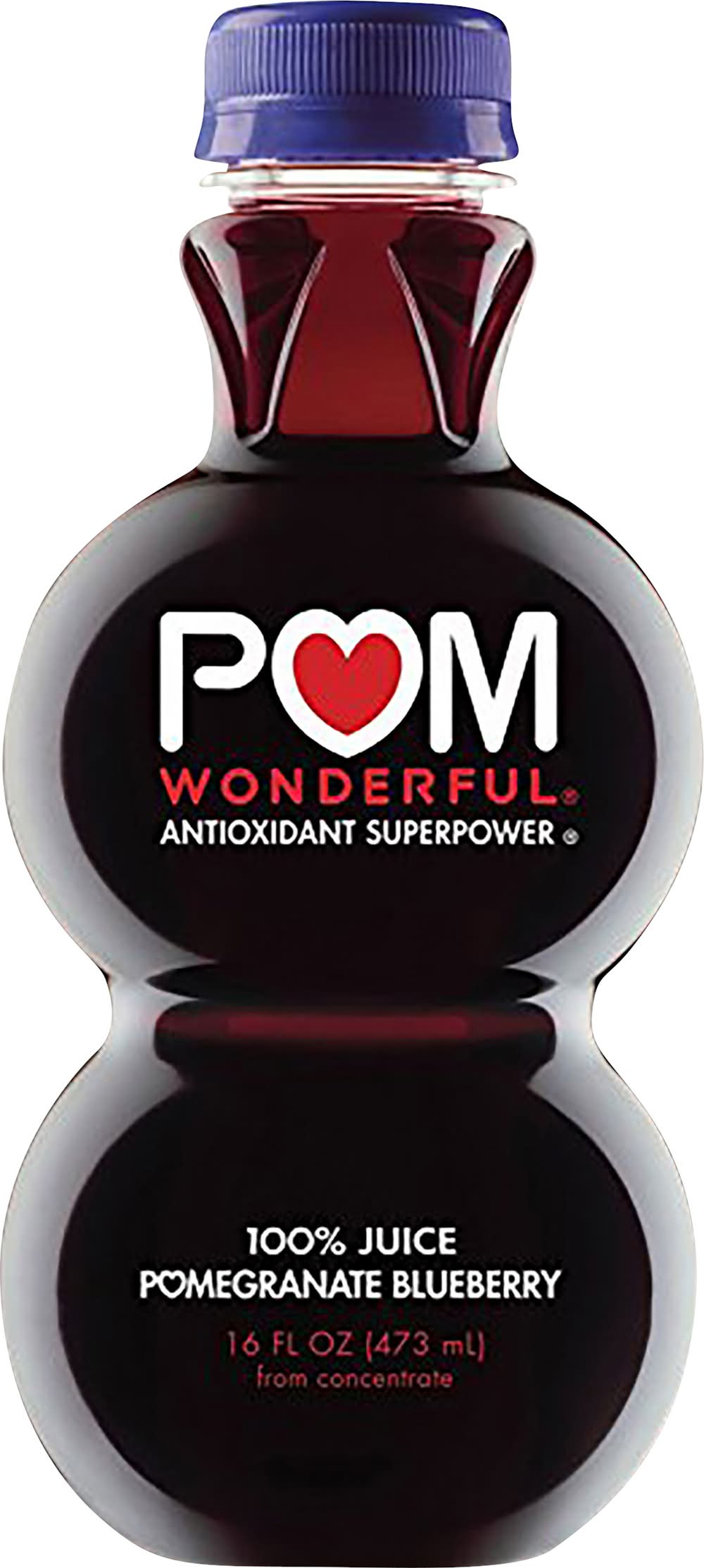 POM Wonderful Antioxidant Superpower Pomegranate Blueberry 100% Juice (16 fl oz)