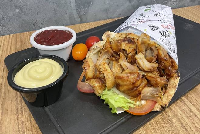 Cheese naan kebab
