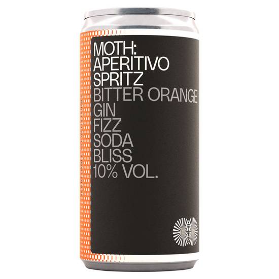 Moth Aperitivo Spritz Bitter Orange Gin Fizz Soda Bliss 200ml