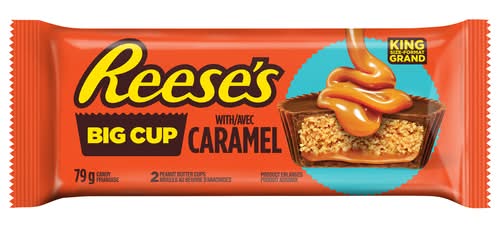 Reese's bonbons au beurre de cacahuète (caramel) (2 unités) - reese's big cup chocolate candy, caramel (79 g)