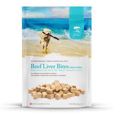 Caledon Farms All Natural Dog Treats, Beef Liver Bites (150 g)