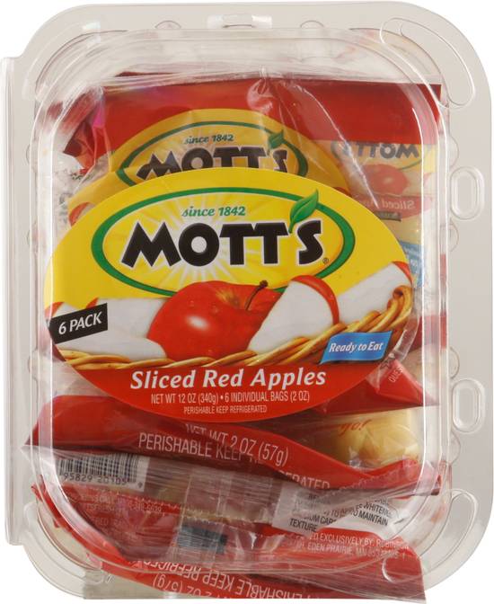 Mott's Sliced Red Apples, 2 oz, 6 count