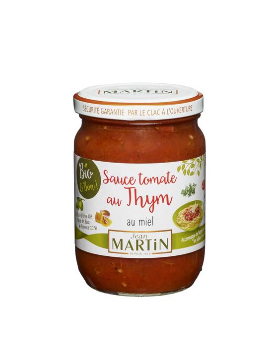 Jean Martin - Sauce tomate au thym au miel bio