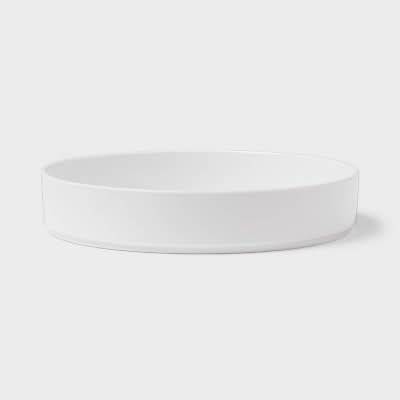 Threshold Plastic Dinner Bowl 42 oz, White