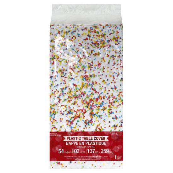 Creative Converting 54" X 102" Sprinkles Plastic Table Cover (1 ct)