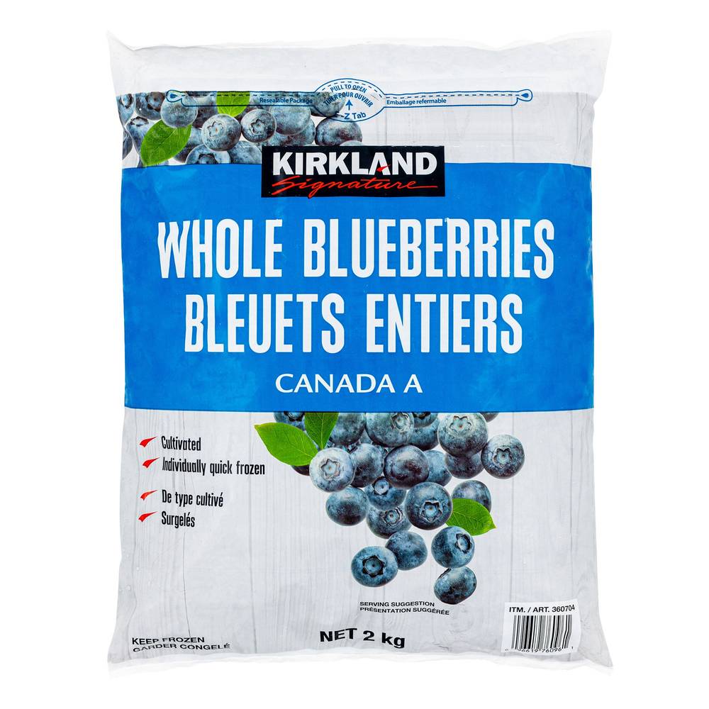 Ks Blueberries 2Kg 6/Cs 10T4H P240