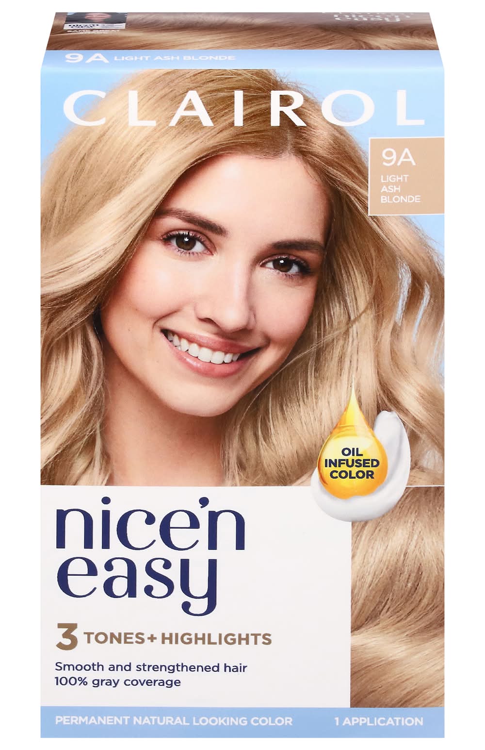 Nice'n Easy Hair Dye, 9A Light Ash Blonde (1.6 oz)