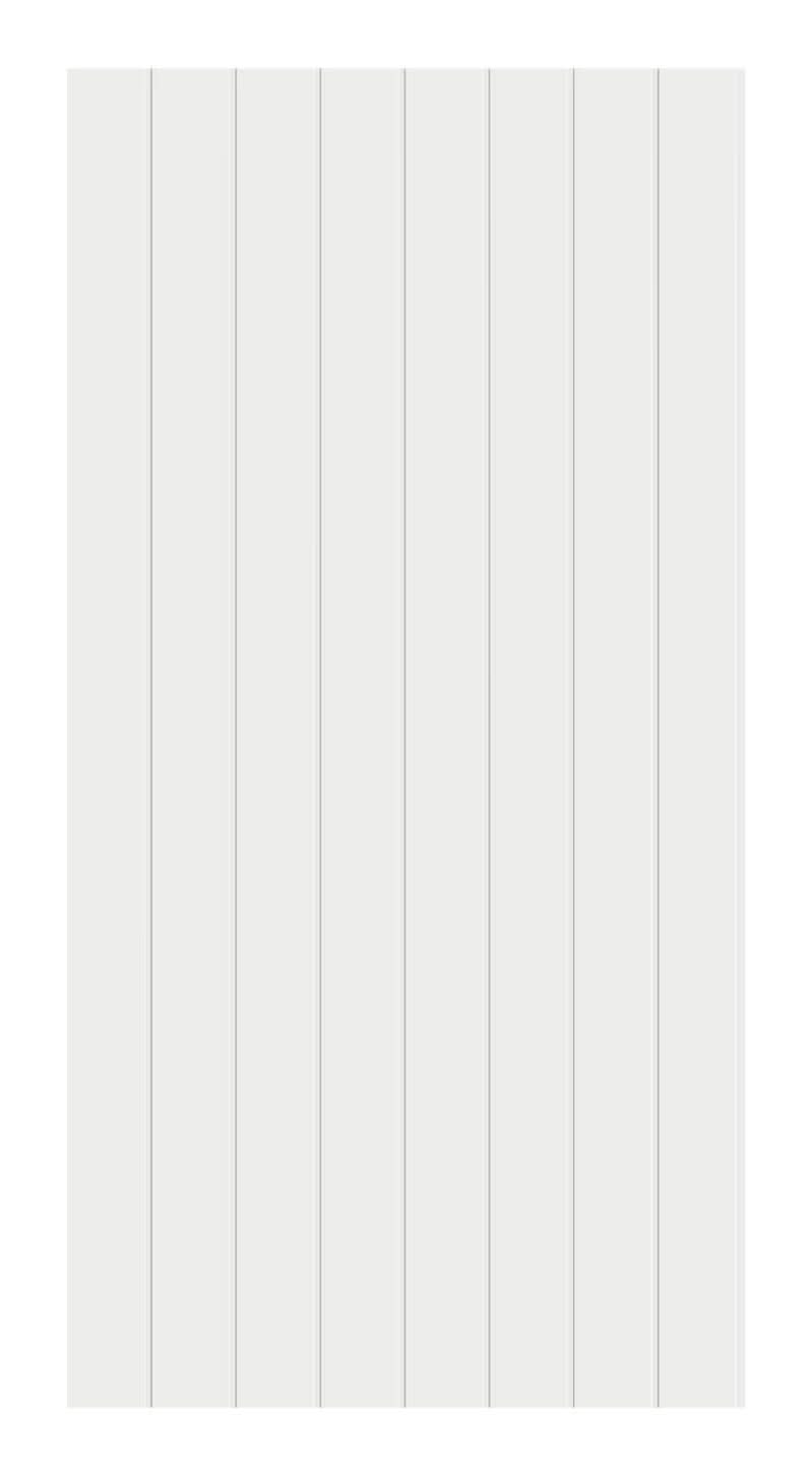 Style Selections 1/4-in x 96-in x 48-in Smooth White Birch MDF Slat Wall Panel
