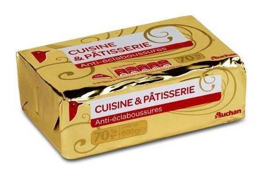 Beurre cuisine et pâtisserie auchan - 500g