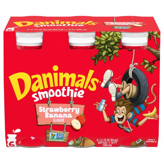 Danimals Strawberry Banana Smoothies