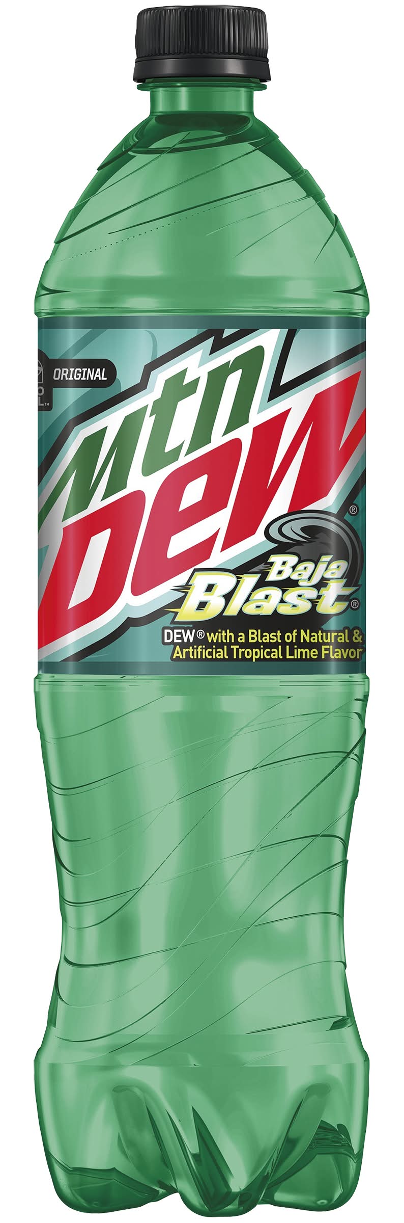 Mountain Dew Baja Blast Soda, Tropical Lime (1.25 L)