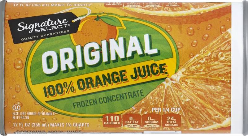 Signature Select Concentrate 100% Orange Juice (12 fl oz)