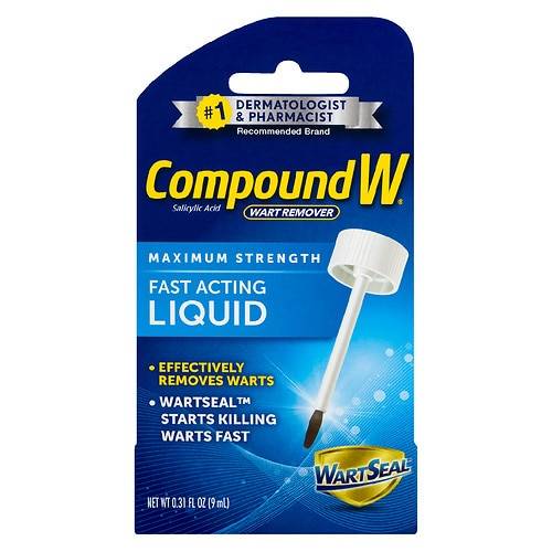 Compound W Fast Acting Liquid Salicylic Acid Wart Remover - 0.31 fl oz