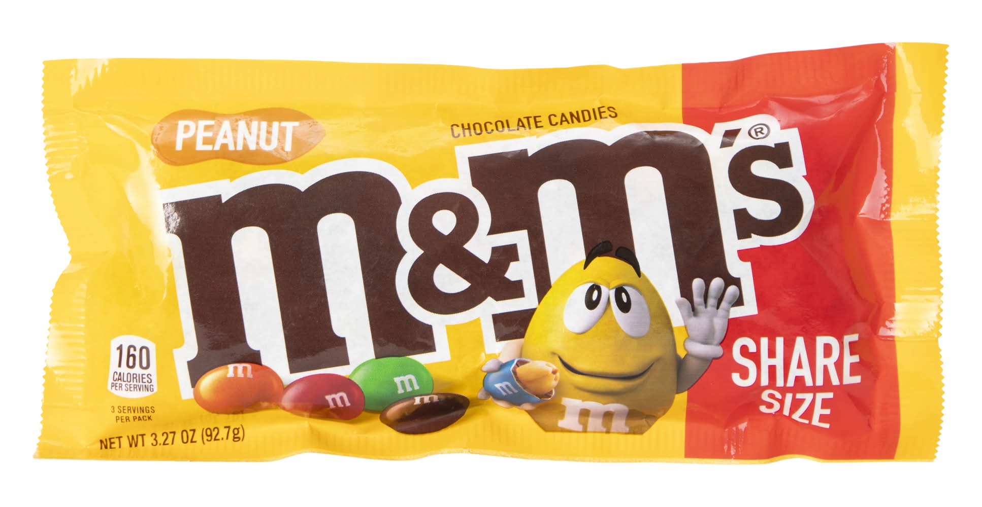 Peanut M&M's® Milk Chocolate Candies Share Size® Bag 3.27oz