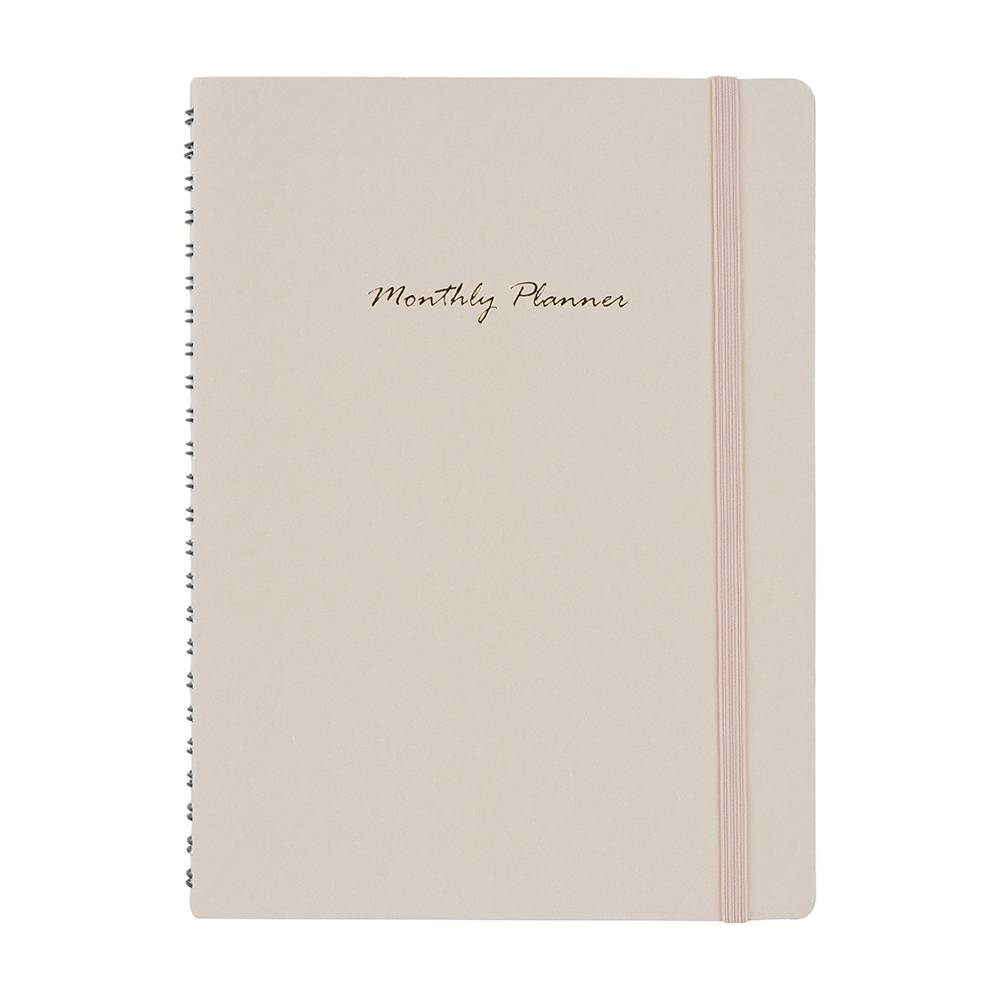 Miniso cuaderno plan mensual rosa (1 pieza)