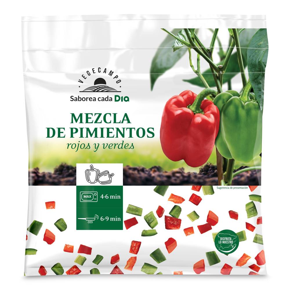 Mezcla De Pimientos Vegecampo De Dia Bolsa 400 G