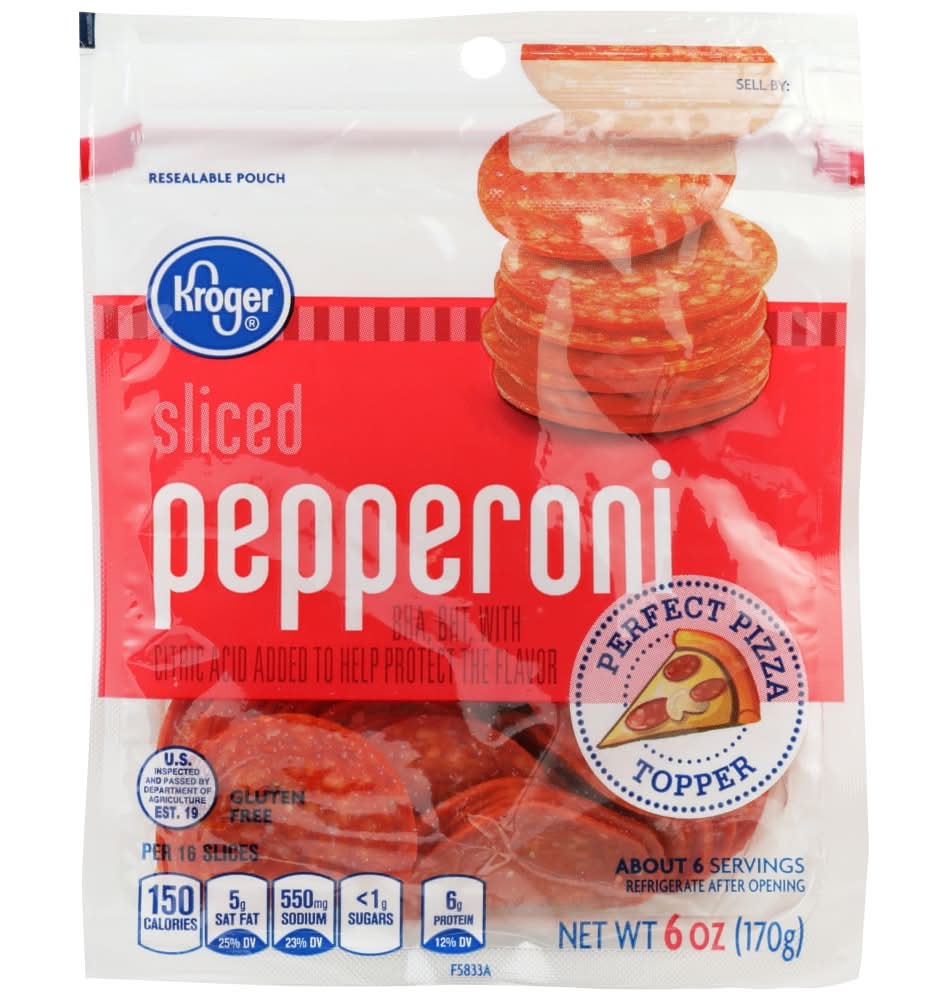 Kroger Sliced Pepperoni (6 oz, 16 ct)