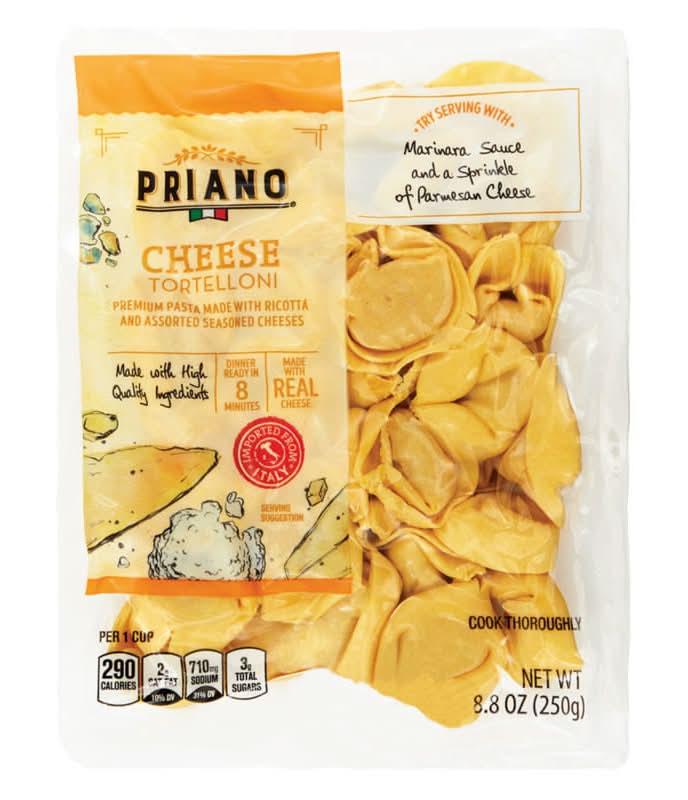 Priano Tortelloni Pasta, Cheese (8.8 oz)