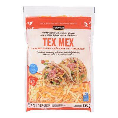 Selection Tex Mex Shredded Cheese Blend (320 g)
