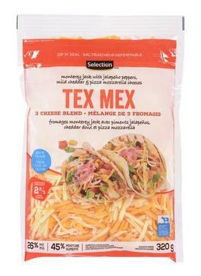 Selection Tex Mex Shredded Cheese Blend (320 g)