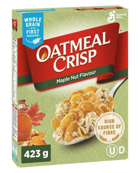 General Mills Oatmeal Crisp Maple Nut 423g