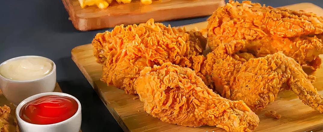 Broasted Chicken (4 Pcs) / نصف فروج بروستيد ٤ قطع | Postmates