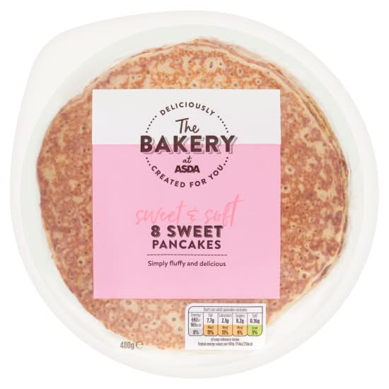 ASDA Fluffy & Delicious Sweet Pancakes (8 pack)