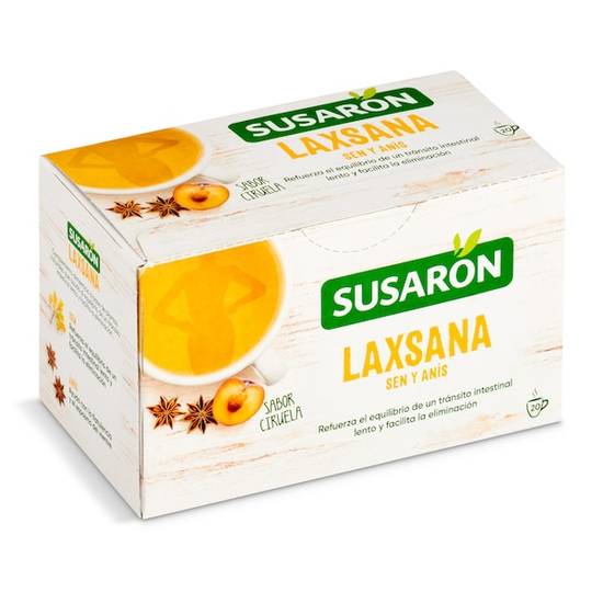 Infusión laxsana sabor ciruela Susaron caja 20 unidades)