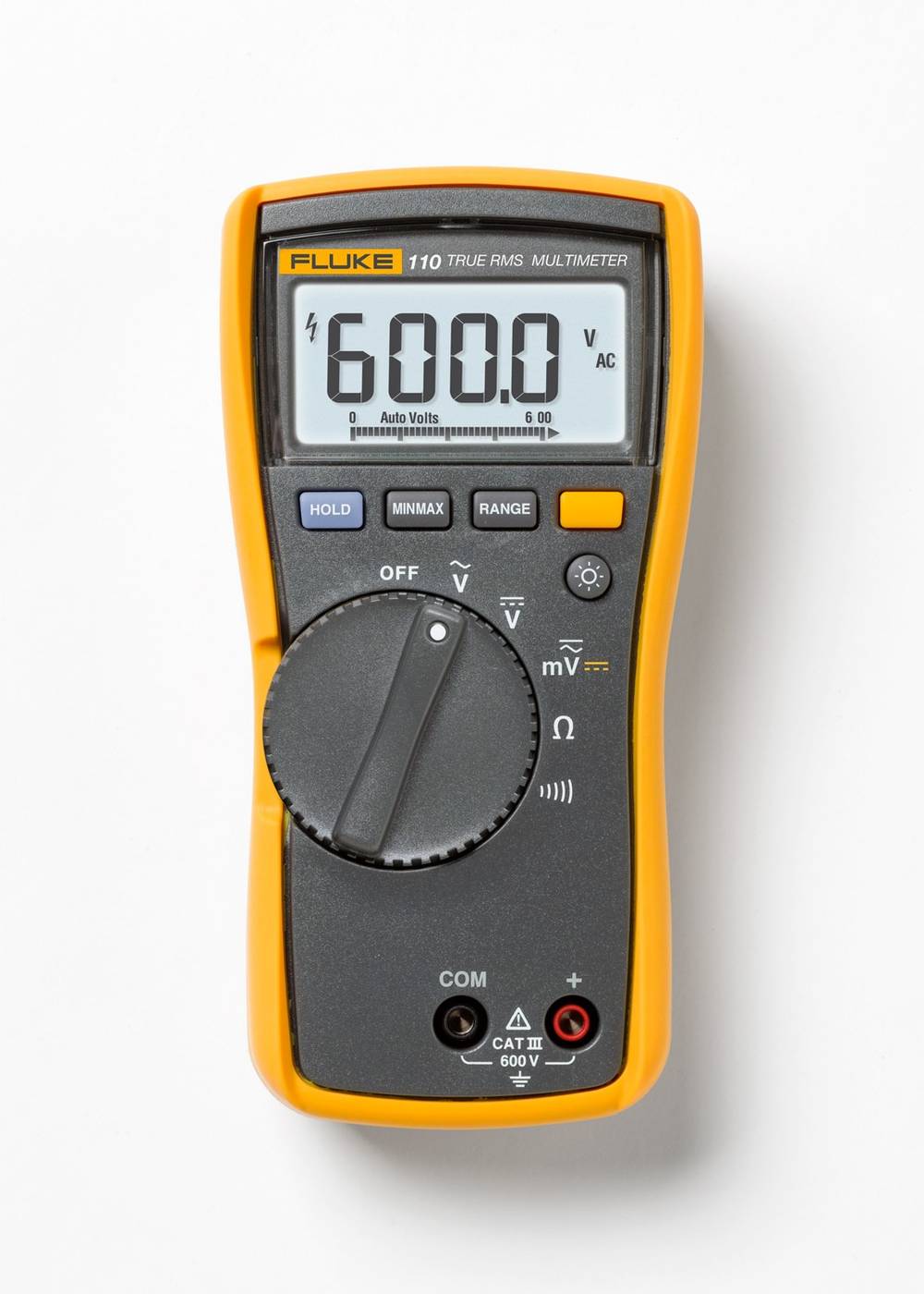 Fluke 110 Plus Electrical True-rms Digital Display Multimeter 10 Amp 600-Volt | FLUKE-110 PLUS-LW