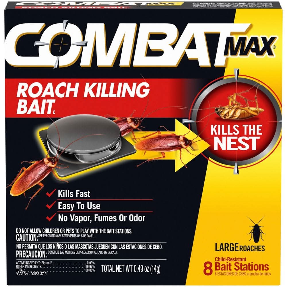 Combat Source Kill Max Large Roach Bait (8-Count)