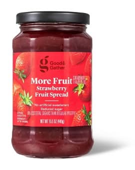 Good & Gather Reduced Sugar Strawberry Fruit Spread (15.5 oz)