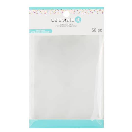 Celebrate It Heat Seal Food Storage Bags, Clear (50 ct)