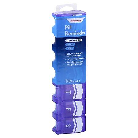 Walgreens 7-day Pill Reminder With Soft Touch Large