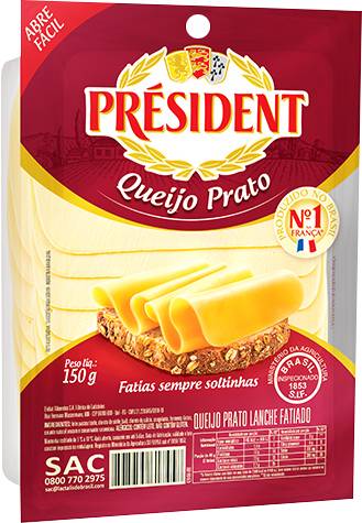 Président queijo prato fatiado (150 g)