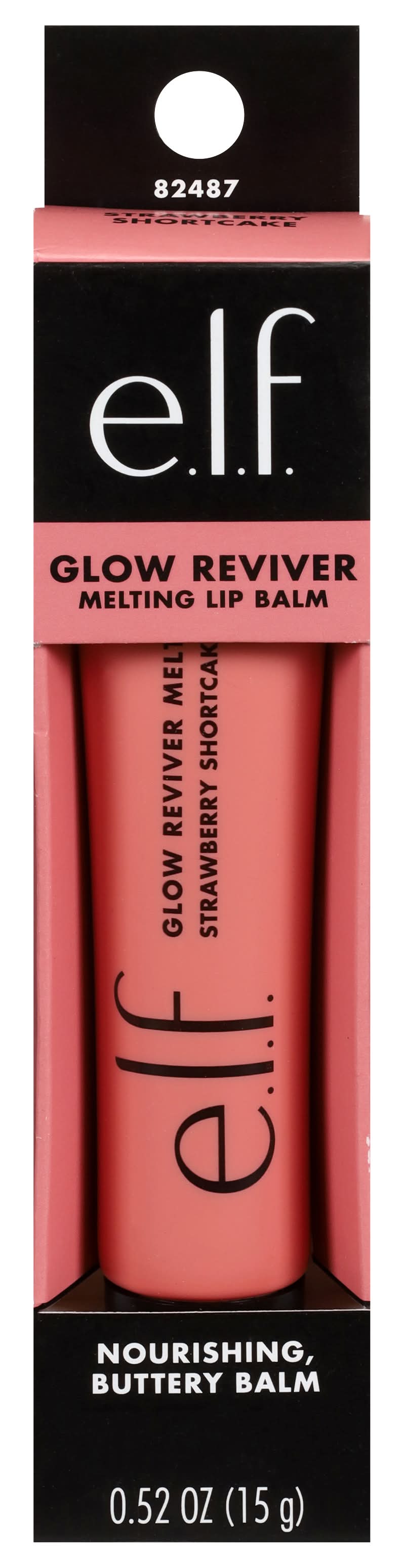 e.l.f. Glow Reviver Melting Lip Balm, Strawberry Shortcake-Soft Pink (0.52 oz)