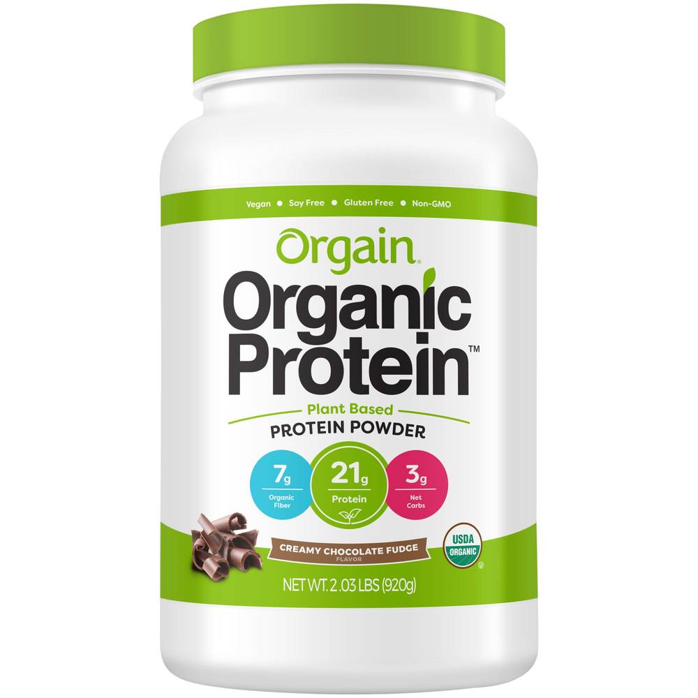 Orgain Organic Protein Plant Based Powder (32.48 oz) (creamy chocolate fudge)