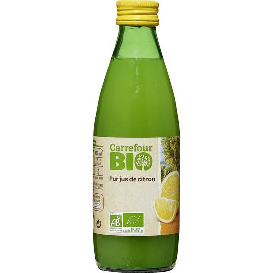Carrefour Bio - Jus de citron bio pur jus ( 250 ml )