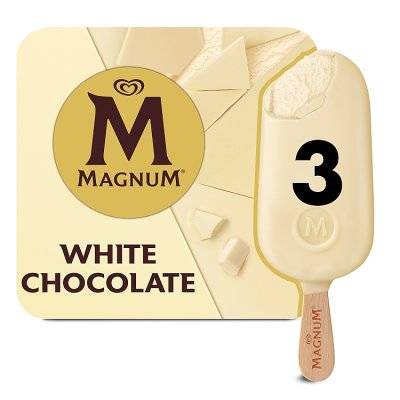 Magnum White Chocolate Ice Cream Stick (3x100ml)