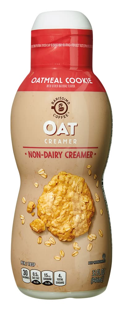 Barissimo Non-Dairy Oat Coffee Creamer, Oatmeal Cookie (32 fl oz)