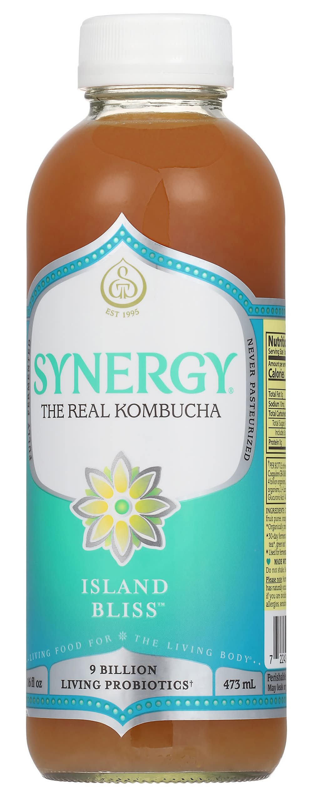 GT's Synergy Island Bliss Kombucha (16 fl oz) | Delivery Near You |  Postmates, image size:1000x2545
